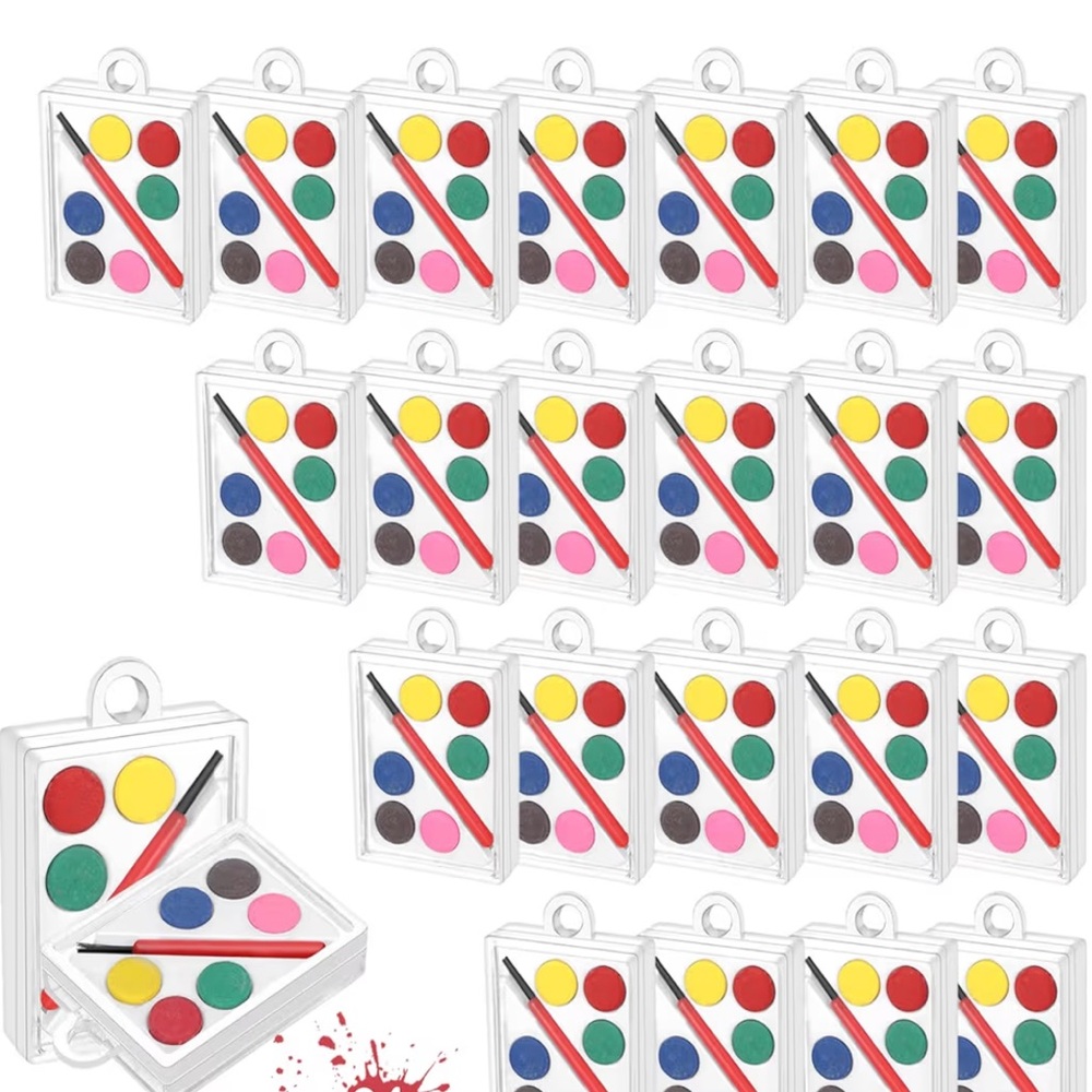 Kids Watercolor Paint Set Party Favors with Brush- 23 Total - Picture 2 of 3